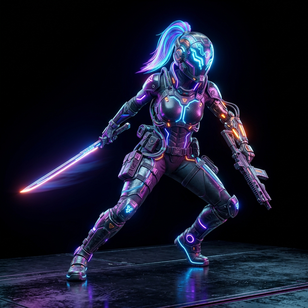 Cyberpunk Game Character